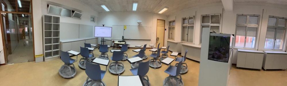 Sala Academia das Ciências pelo Oceano - CCVnE - área do futuro, programação, robótica